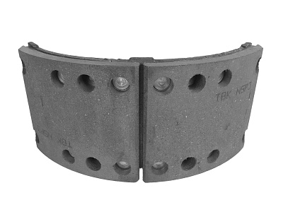 Колодка тормозная задняя барабанная нижняя JAC N80, КАМАЗ Компас-9 1 штука OE