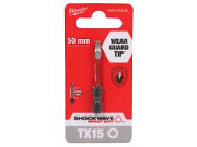 Бита Milwaukee SHOCKWAVE 1/4 torx TX15 50 мм (1 штука)