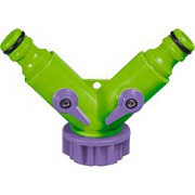 Разветвитель  двухканальный регулируемый PALISAD штуцер