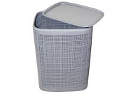 Корзина для белья плетеная 75л Графит
