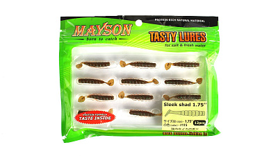Виброхвост MAYSON Sleek Shad 1.75 - 115 упаковка 12шт