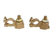 Клемма АКБ +/- латунь с регулировкой провода до 90кв.мм комплект