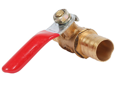 Кран шаровый штуцер  - штуцер под шланг 12мм ANROKEY