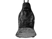 Накидка на сиденье меховая серая