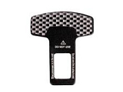 Заглушка ремня безопасности металлическая КАРБОН 1 штука