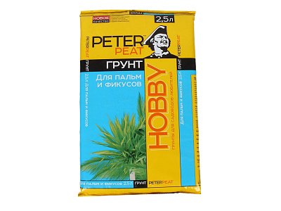 Грунт PETER PEAT Пальмы и фикусы линия ХОББИ 2,5л