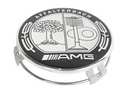 Заглушка литого диска АМГ дерево 71-74