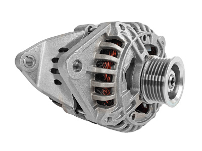 Генератор ГАЗ-3302, УАЗ дв.УМЗ-4216, EvoTech 2.7 14В 120А поликлиновой, двупиновый разъем ELTRA