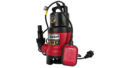 Дренажный насос для грязной воды ЗУБР 750 Вт НПГ-М1-750