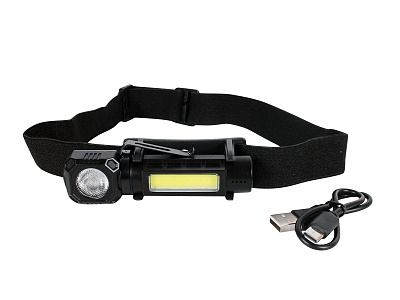 Фонарь налобный светодиодный АКБ USB T86