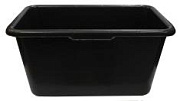 Таз строительный 40л пластик черный прямоугольный