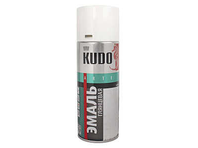 Эмаль KUDO белая глянцевая 520мл KU-1001