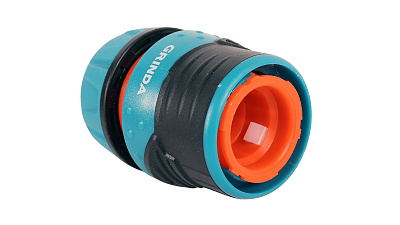 Соединитель быстросъёмный для шланга GRINDA PROLine TL-12 1/2 с запирающим механизмом из ударопрочного пластика с TPR