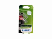 Лампа 12V W5W T10W PHILIPS LONG LIFE ECO VISION 12961LLECOB2 блистер комплект