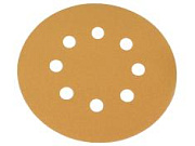 Круг абразивный HOLEX d-125 мм Р180 8 отверстий GOLD LINE