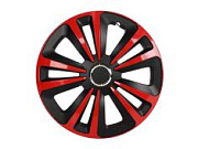 Колпак колеса R-15 декор ТЕРРА красный комплект