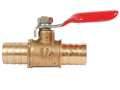 Кран шаровый штуцер  - штуцер под шланг 12мм ANROKEY