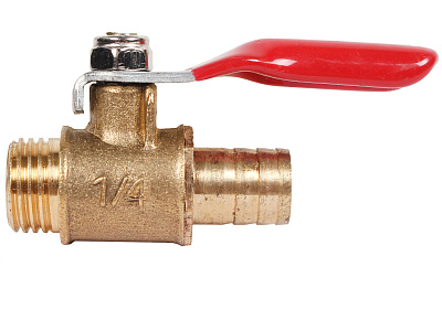 Кран шаровый М1/4 - штуцер под шланг 10мм ANROKEY