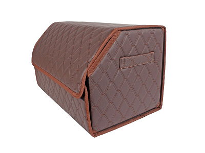 Органайзер 3D FOR CARS M 50х30х30 см коричневый коричневая нить