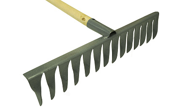 Грабли 14 зубьев витые с черенком 8910