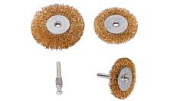 Набор зачистных щеток для дрели АвтоDело 44020 плоские D-50/60/75мм 3шт