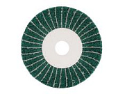 Круг скотч-брайт зеленый P180 P120 125x25x20мм комбинированный ANROKEY