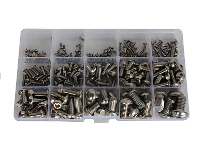 Набор винтов М2-М10 под шестигранник 250 предметов ANROKEY