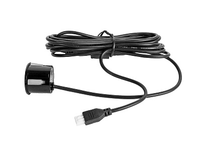 Датчик парктроника 2.5 м (черный) 22мм AVS