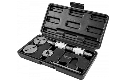 Приспособление THORVIK  для возврата поршней дисковых тормозных механизмов 7 предметов