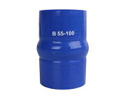 Патрубок d=55мм 100мм демпферный гофрированный B55-100