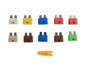 Предохранитель плоский набор с щипцами комплект 10 штук MTA-530