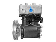 Компрессор МАЗ, УРАЛ дв.ЯМЗ, ММЗ, 2 цилиндровый жидкого охлаждения шкив 172мм 275л/мин ПК АЙК №