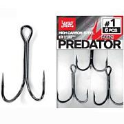 Крючки-двойники Lucky John PREDATOR серия LJH121 размер 001 6 штук