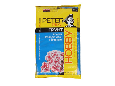 Грунт PETER PEAT Азалия, Рододендрон, Гортензия линия ХОББИ 5л