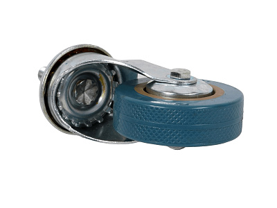 Колесо серая резина 65мм с болтом