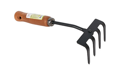 Грабли GRINDA 4-зубые PROLine с деревянной ручкой 421515