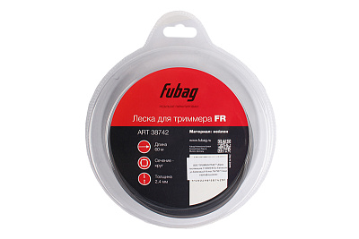Леска для триммера FUBAG FR сечение круглое 60 м x 2.4 мм
