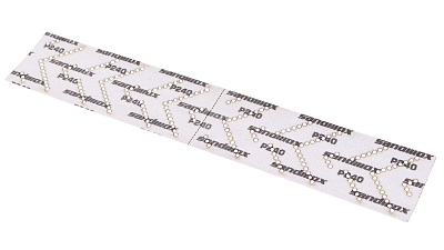 Полоски шлифовальные на пленочной основе Sandwox 328 Purple Zirconia Multi holes 70х400мм Р240 1шт 328.70.40.240.LC