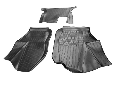 Коврик салона ГАЗель NN (21-) передний полиуретан черный (3 предмета) NORPLAST