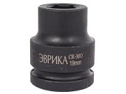 Головка торцевая ударная шестигранная ЭВРИКА 3/4 19 мм