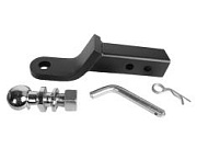 Адаптер шара ТСУ под американский автомобиль в сборе, сечение 50x50, заниженный на 9 см