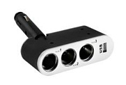 Разветвитель прикуривателя Skyway черный USB 500mA