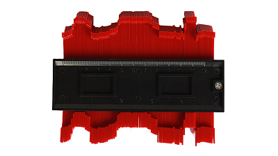 Шаблон для копирования профиля 120мм красный
