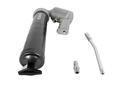 Шприц пневматический 500мл, трубка 150мм с удлиненной резьбой 1/8 под картридж 400г GROZ GR43300