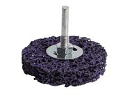 Круг зачистной фиолетовый 75мм хвостовик 6мм для дрели