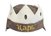 Колпак Корона цветная вышивка ЦАРЬ