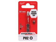 Бита Milwaukee SHOCKWAVE 1/4 крестовая Ph2 50 мм (1 штука)