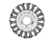 Щетка для УШМ ЭВРИКА 100 мм 22.2 мм стальная (диск)