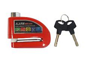 Замок на тормозной диск ALARM красный