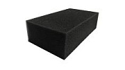 Губка поролоновая чёрная 190x110x55мм AVS